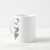 Panda doet aan boksen koffiemok (Voorkant links)