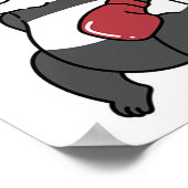 Panda doet aan boksen poster (Hoek)