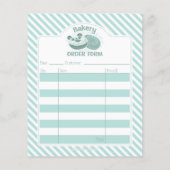 Panda Donut Bakery Order Form Flyer (Achterkant)