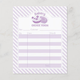 Panda Donut Bakery Order Form Flyer