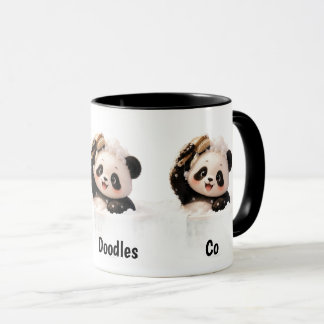 Panda Doodles Co winkel koffiemok Mok