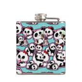 Panda Doodles Kawaii Heupfles (Achterkant)