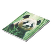 Panda Double Exposure Dierlijke Natuur Wilderness Notitieblok (Linkerzijde)