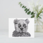 Panda Drawing Briefkaart (Staand voorkant)