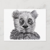 Panda Drawing Briefkaart (Voorkant)