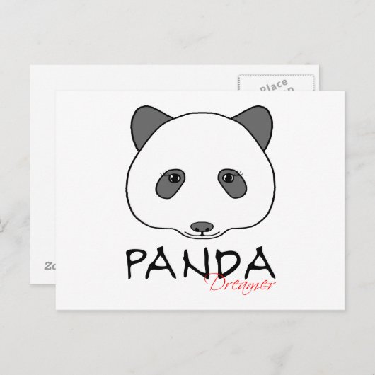 Panda Dreamweaver Briefkaart (Voorkant / Achterkant)