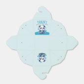 Panda Drink Blue Boba Bubble Tea Verjaardagsfeest Bedankdoosjes (Uitgevouwen)