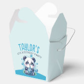 Panda Drink Blue Boba Bubble Tea Verjaardagsfeest Bedankdoosjes (Geopend)