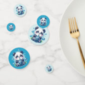 Panda Drink Blue Boba Bubble Tea Verjaardagsfeest Confetti (Groep)