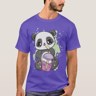 Panda Drink Boba voor bellentheemelk Kawaii bea T-shirt
