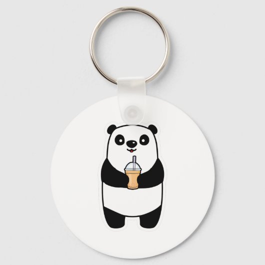 Panda Drink Bubble Tea Sleutelhanger (Voorkant)