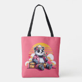 Panda Drink Juice Elegant Tote Bag (Achterkant)