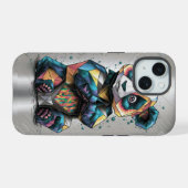 Panda Dromen: Overwin het Onmogelijke iPhone 15 Case (Achterkant horizontaal)