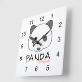 Panda-dromer Vierkante Klok (Hoek)