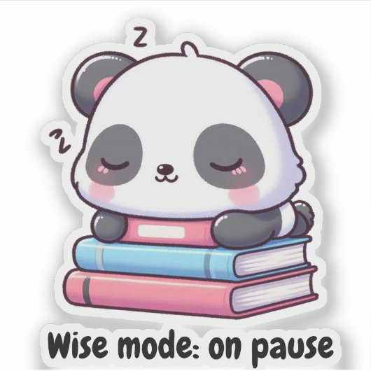 Panda durmiendo sticker (Voorkant)