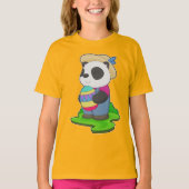 Panda Easter Farmer T-shirt (Voorkant)