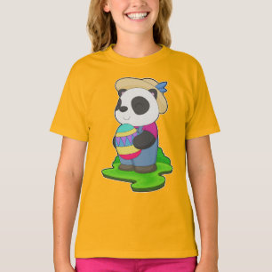 Panda Easter Farmer T-shirt