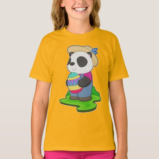 Panda Easter Farmer T-shirt (Voorkant)