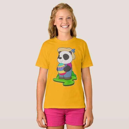 Panda Easter Farmer T-shirt (Voorkant volledig)