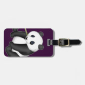 Panda Eating Bamboo Bagagelabel (Voorkant horizontaal)