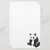 Panda Eating Bamboo Briefpapier (Voorkant / Achterkant)