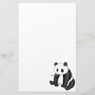 Panda Eating Bamboo Briefpapier