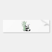Panda Eating Bamboo Bumpersticker (Voorkant)
