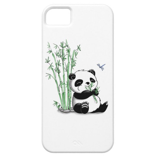 Panda Eating Bamboo Case-Mate iPhone Case (Achterkant)