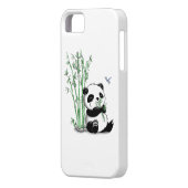 Panda Eating Bamboo Case-Mate iPhone Case (Achterkant Links)
