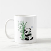 Panda Eating Bamboo Koffiemok (Links)