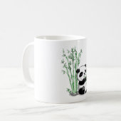 Panda Eating Bamboo Koffiemok (Voorkant links)