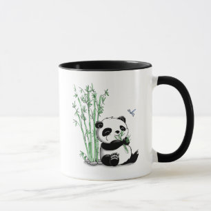Panda Eating Bamboo Mok