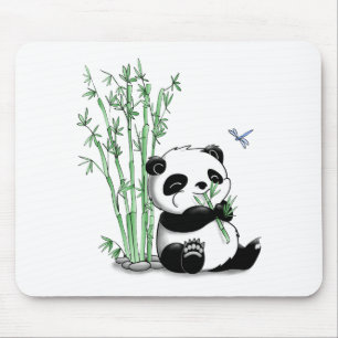 Panda Eating Bamboo Muismat