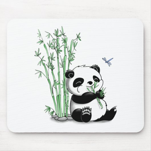 Panda Eating Bamboo Muismat (Voorkant)