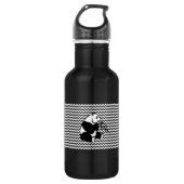 Panda Eating Bamboo on White Chevron Waterfles (Voorkant)