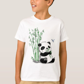 Panda Eating Bamboo T-shirt