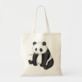 Panda Eating Bamboo Tote Bag (Voorkant)