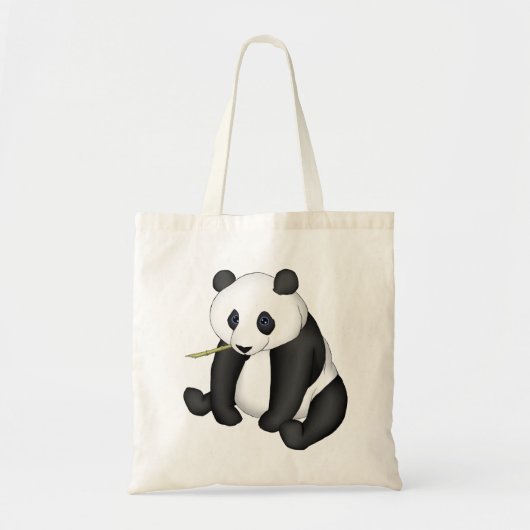 Panda Eating Bamboo Tote Bag (Voorkant)