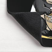 Panda Eating Funny Ramen Noodles Muismat (Hoek)