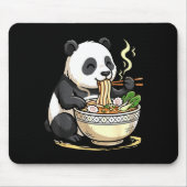 Panda Eating Funny Ramen Noodles Muismat (Voorkant)