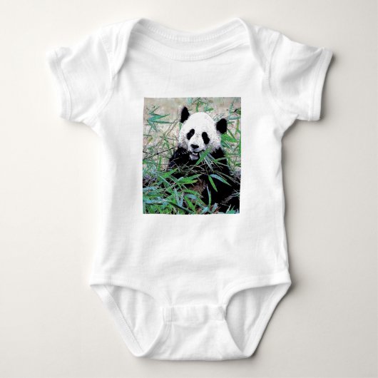 Panda Eating Leaves Romper (Voorkant)