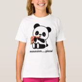 PANDA EATING PIZZA - schattig T-shirt (Voorkant)
