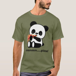 PANDA EATING PIZZA - schattig T-shirt