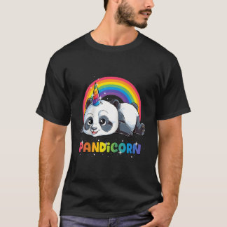 Panda Eenhoorn Pandicorn Regenboog Pandacorn Honkb T-shirt