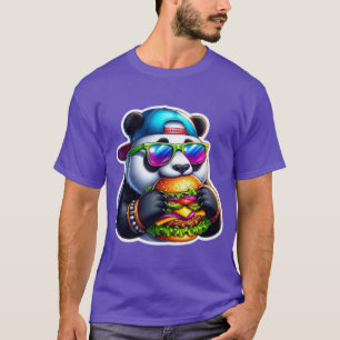 PANDA EET CHEESEBURGER T-SHIRT