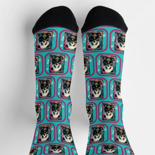 Panda eet een augurk sokken (Top)