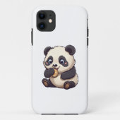 Panda eet een koekje Case-Mate iPhone case (Achterkant)