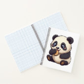 Panda eet een koekje notitieboek (Binnen)