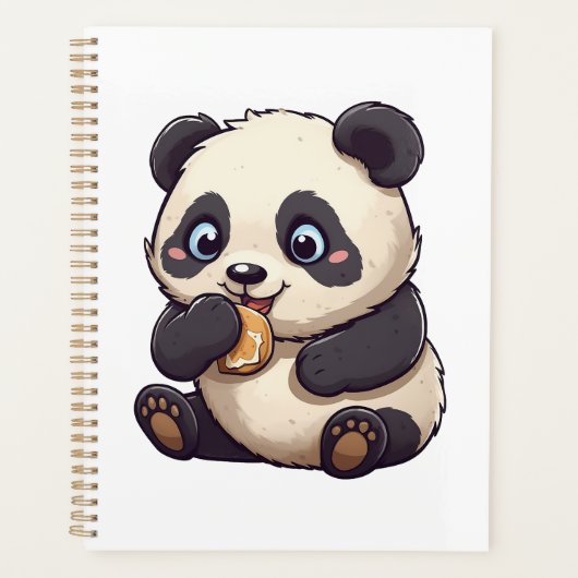 Panda eet een koekje planner (Voorkant)
