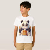 Panda eet pijnkoek. t-shirt (Voorkant volledig)